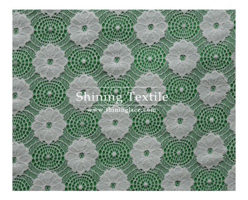 Thick Nylon Spandex Lace Fabric