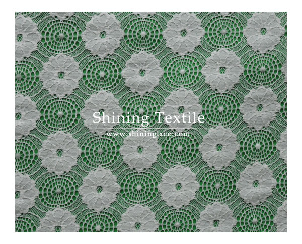 Thick Nylon Spandex Lace Fabric