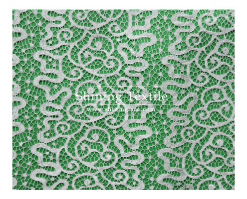 Ivory Nylon Lace Fabric