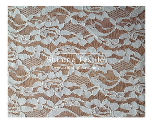 Ivory Corded Lace Fabric