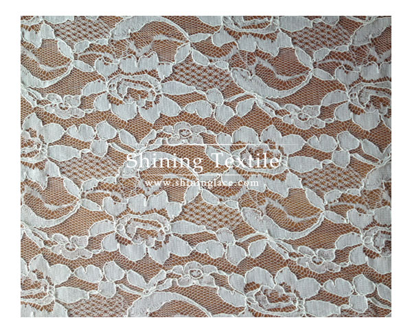 Ivory Corded Lace Fabric