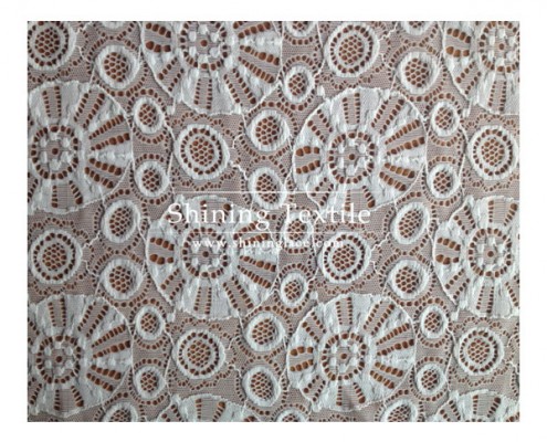 Nylon Spandex Lace Knit Fabric